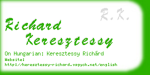 richard keresztessy business card